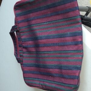 Striped Cosmetic Bag